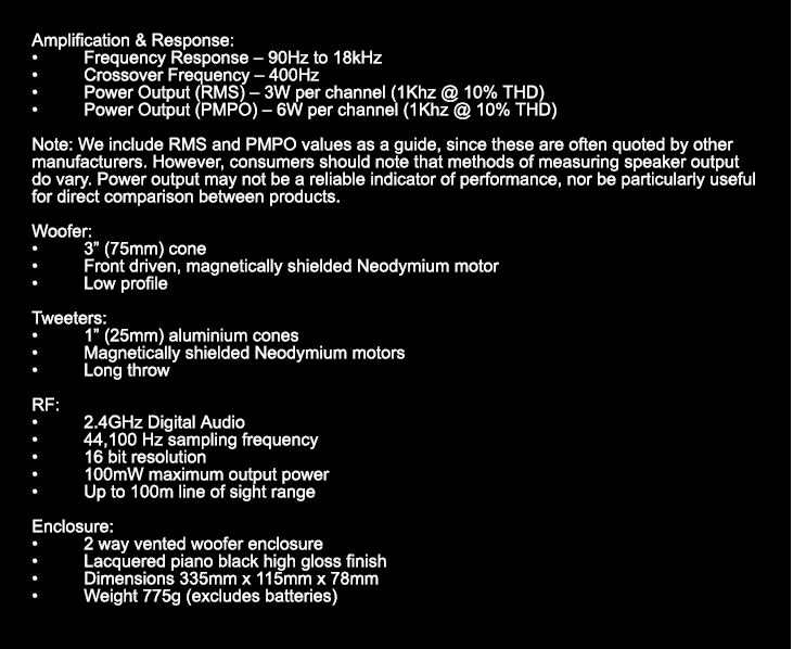 saitek a250 wireless speaker25