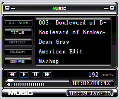 neuros mp4 ui musicplay